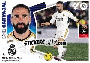 Sticker Dani Carvajal (5) - LaLiga 2024-2025
 n. 345 - Colecciones ESTE