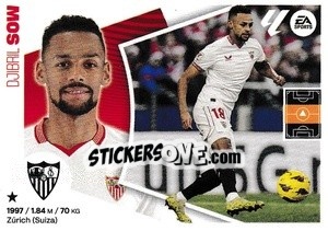 Sticker Djibril Sow (15) - LaLiga 2024-2025
 n. 505 - Colecciones ESTE