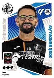 Sticker Entrenador Getafe CF- José Bordalás (2) - LaLiga 2024-2025
 n. 222 - Colecciones ESTE