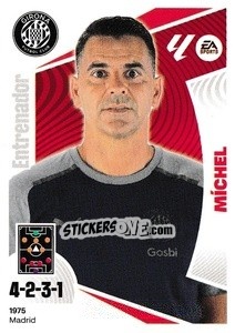 Sticker Entrenador Girona FC - Míchel (2) - LaLiga 2024-2025
 n. 252 - Colecciones ESTE