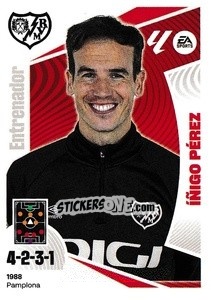 Cromo Entrenador Rayo Vallecano - Íñigo Pérez (2) - LaLiga 2024-2025
 n. 432 - Colecciones ESTE