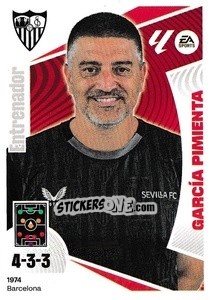 Sticker Entrenador Sevilla FC - García Pimienta (2) - LaLiga 2024-2025
 n. 492 - Colecciones ESTE