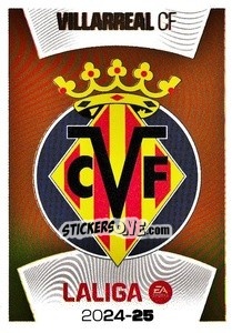 Sticker Escudo Villarreal CF (1) - LaLiga 2024-2025
 n. 581 - Colecciones ESTE