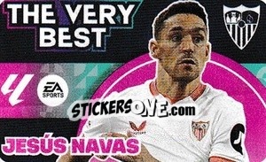 Sticker Jesús Navas - LaLiga 2024-2025
 n. B17 - Colecciones ESTE