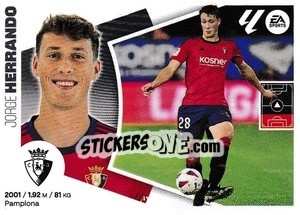 Sticker Jorge Herrando (9) - LaLiga 2024-2025
 n. 409 - Colecciones ESTE