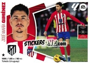 Sticker José María Giménez (7) - LaLiga 2024-2025
 n. 77 - Colecciones ESTE