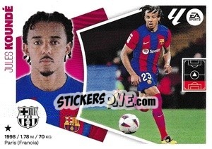 Sticker Jules Koundé (5) - LaLiga 2024-2025
 n. 105 - Colecciones ESTE