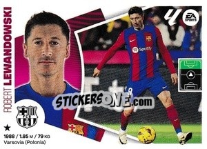 Sticker Robert Lewandowski (19) - LaLiga 2024-2025
 n. 122 - Colecciones ESTE