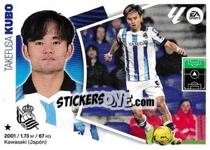 Sticker Takefusa Kubo (16) - LaLiga 2024-2025
 n. 478 - Colecciones ESTE