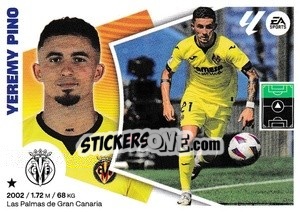 Sticker Yeremy Pino (17) - LaLiga 2024-2025
 n. 598 - Colecciones ESTE