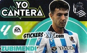 Sticker Zubimendi - LaLiga 2024-2025
 n. C16 - Colecciones ESTE