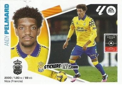Sticker Andy Pelmard - LaLiga 2024-2025
 n. M25 - Colecciones ESTE