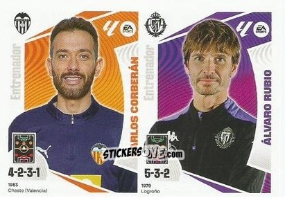 Figurina Carlos Corberán / Álvaro Rubio - LaLiga 2024-2025
 n. M42 - Colecciones ESTE