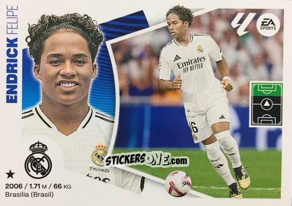 Figurina Endrick (17) - LaLiga 2024-2025
 n. 360 - Colecciones ESTE