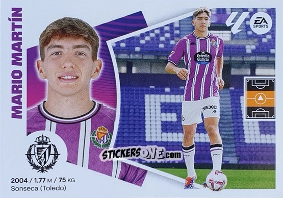 Sticker Mario Martín (57) – Real Valladolid - LaLiga 2024-2025
 n. 737 - Colecciones ESTE
