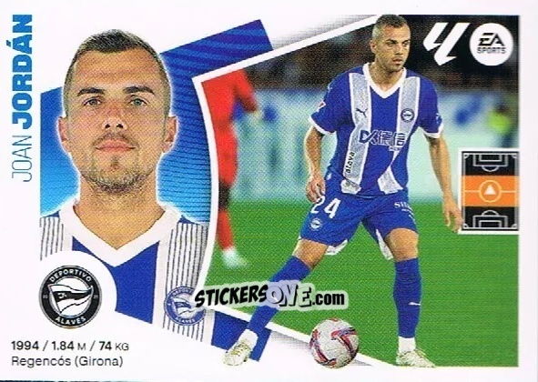 Sticker Jordán (58) - Deportivo Alavés