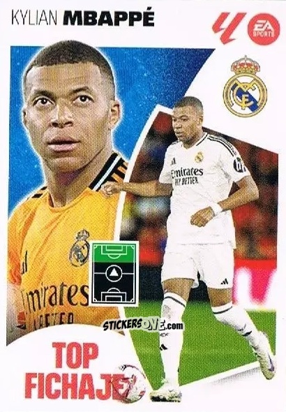 Figurina Mbappé (69) - Real Madrid - LaLiga 2024-2025
 n. 749 - Colecciones ESTE