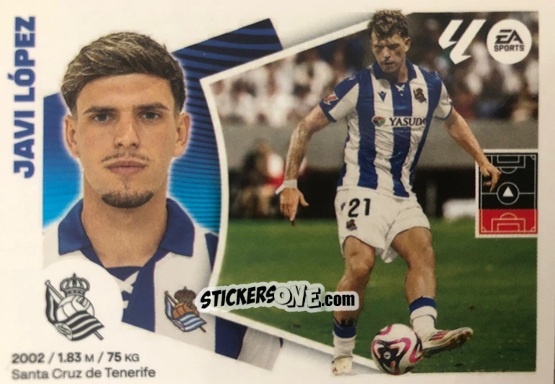 Sticker Javi López (9) - Real Sociedad