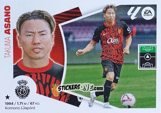 Sticker Takuma Asano (14) - RCD Mallorca