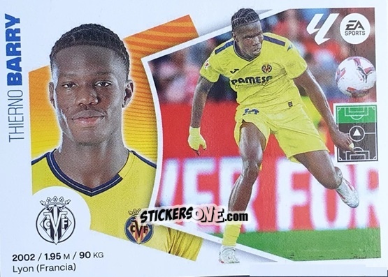 Sticker Thierno Barry (37) - Villarreal CF