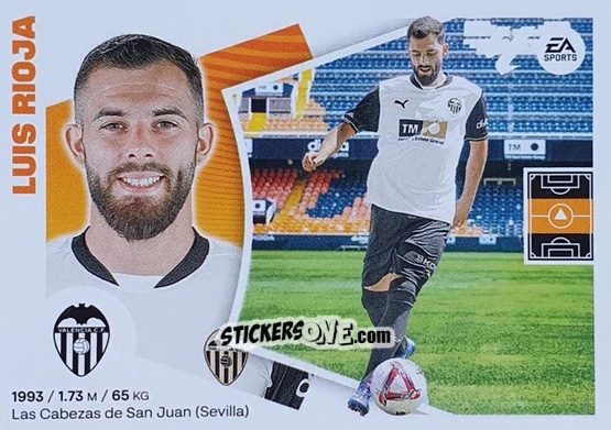 Sticker Luis Rioja (38) - Valencia CF
