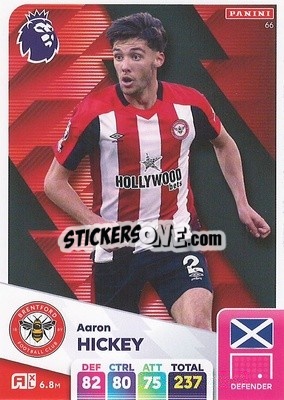 Sticker Aaron Hickey - English Premier League 2024-2025. Adrenalyn XL
 n. 66 - Panini