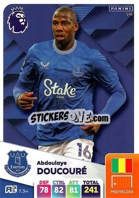 Sticker Abdoulaye Doucouré - English Premier League 2024-2025. Adrenalyn XL
 n. 146 - Panini