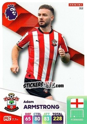 Sticker Adam Armstrong - English Premier League 2024-2025. Adrenalyn XL
 n. 312 - Panini