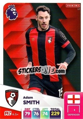 Sticker Adam Smith - English Premier League 2024-2025. Adrenalyn XL
 n. 12 - Panini