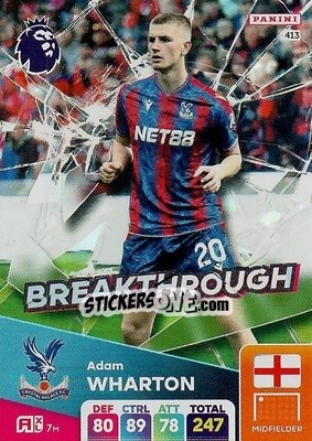 Sticker Adam Wharton - English Premier League 2024-2025. Adrenalyn XL
 n. 413 - Panini