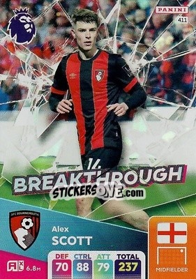 Sticker Alex Scott - English Premier League 2024-2025. Adrenalyn XL
 n. 411 - Panini