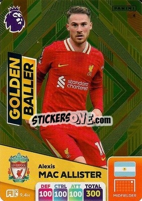 Sticker Alexis Mac Allister - English Premier League 2024-2025. Adrenalyn XL
 n. 4 - Panini