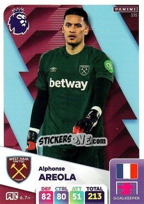 Sticker Alphonse Areola - English Premier League 2024-2025. Adrenalyn XL
 n. 335 - Panini