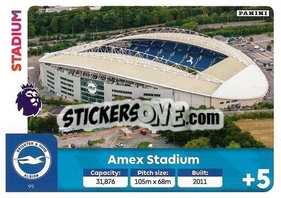 Sticker Amex Stadium - English Premier League 2024-2025. Adrenalyn XL
 n. 99 - Panini