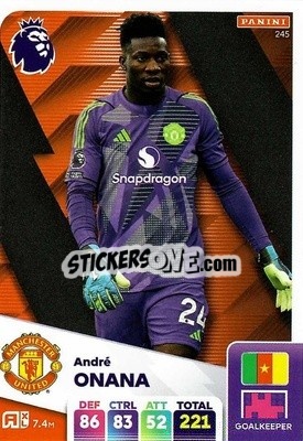 Sticker André Onana - English Premier League 2024-2025. Adrenalyn XL
 n. 245 - Panini