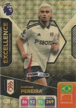 Sticker Andreas Pereira - English Premier League 2024-2025. Adrenalyn XL
 n. EX7 - Panini