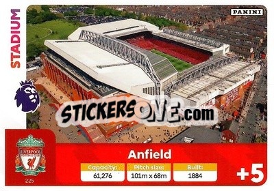 Sticker Anfield - English Premier League 2024-2025. Adrenalyn XL
 n. 225 - Panini