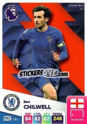 Sticker Ben Chilwell - English Premier League 2024-2025. Adrenalyn XL
 n. 105 - Panini