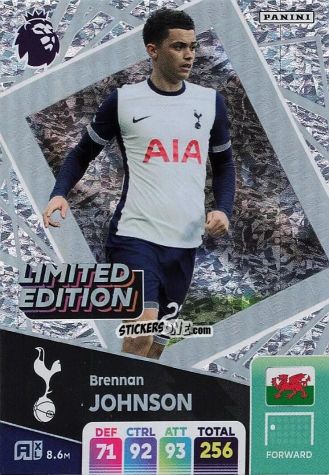 Sticker Brennan Johnson - English Premier League 2024-2025. Adrenalyn XL
 n. LE-BJO - Panini