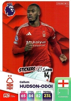 Sticker Callum Hudson-Odoi - English Premier League 2024-2025. Adrenalyn XL
 n. 295 - Panini