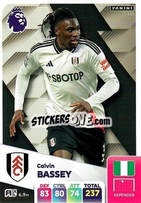 Sticker Calvin Bassey - English Premier League 2024-2025. Adrenalyn XL
 n. 156 - Panini