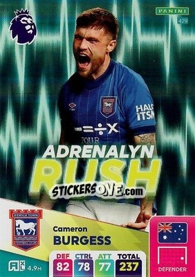 Sticker Cameron Burgess - English Premier League 2024-2025. Adrenalyn XL
 n. 429 - Panini