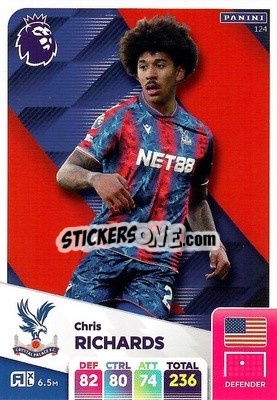 Sticker Chris Richards - English Premier League 2024-2025. Adrenalyn XL
 n. 124 - Panini