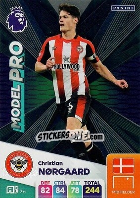Sticker Christian Nørgaard - English Premier League 2024-2025. Adrenalyn XL
 n. 406 - Panini