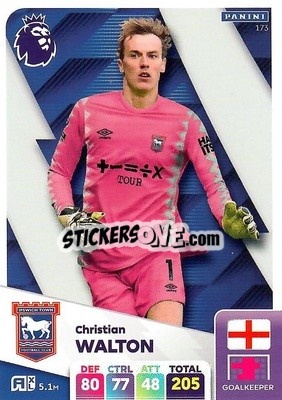 Sticker Christian Walton - English Premier League 2024-2025. Adrenalyn XL
 n. 173 - Panini
