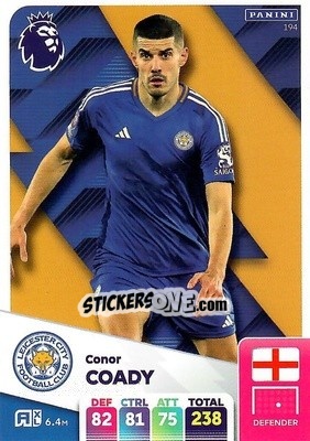 Sticker Conor Coady - English Premier League 2024-2025. Adrenalyn XL
 n. 194 - Panini