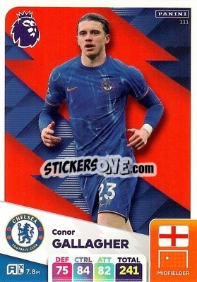 Sticker Conor Gallagher - English Premier League 2024-2025. Adrenalyn XL
 n. 111 - Panini