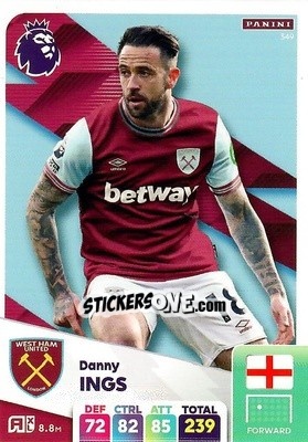 Sticker Danny Ings - English Premier League 2024-2025. Adrenalyn XL
 n. 349 - Panini