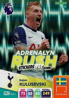 Sticker Dejan Kulusevski - English Premier League 2024-2025. Adrenalyn XL
 n. 432 - Panini