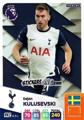 Sticker Dejan Kulusevski - English Premier League 2024-2025. Adrenalyn XL
 n. 327 - Panini